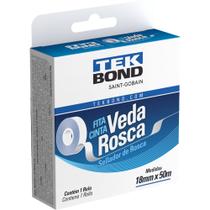 Fita Veda-rosca 18 mm x 50 m, Branca, em Ptfe, 21102001850 Tekbond OstenVonder Fita Veda-rosca 18 mm x 50 m, Branca, em Ptfe, 21102001850 Tekbond OstenVonder