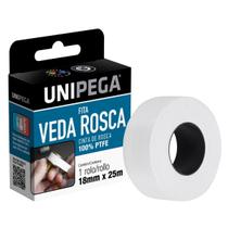 Fita Veda Rosca 18mm x 10m UniPega Vedação Hidráulica