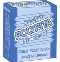 Fita Veda Rosca 18mmx10m Polyfita Ptfe 100% Puro Fita Veda Rosca 18mmx10m Polyfita Ptfe 100% Puro