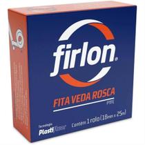 Fita Veda Rosca 18mmx25m Firlon - Kit C/120