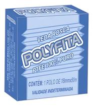 Fita Veda Rosca 18mmx50m Polyfita Ptfe 100% Puro Fita Veda Rosca 18mmx50m Polyfita Ptfe 100% Puro