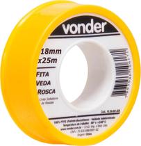 Fita veda rosca 18mmx5m ptfe teflon - Vonder Fita veda rosca 18mmx5m ptfe teflon - Vonder