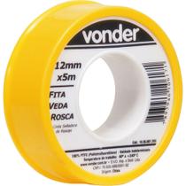 Fita Veda-rosca Branca 12 Mm X 5 M Vonder - 100% Ptfe Para Vedação De Conexões Roscadas Fita Veda-rosca Branca 12 Mm X 5 M Vonder - 100% Ptfe Para Vedação De Conexões Roscadas