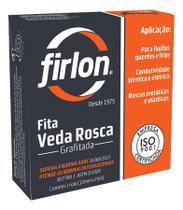 Fita Veda Rosca Grafitada Firlon-18mmx25 Metros- 10 Unidades