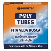 Fita Veda Rosca Pulvitec 18mmx25m Polytubes - Poly tubs