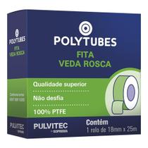 Fita Veda Rosca Pulvitec Polytubes 18mmx25m - Embalagem com 30 Unidades Fita Veda Rosca Pulvitec Polytubes 18mmx25m - Embalagem com 30 Unidades