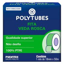 Fita Veda Rosca Pulvitec Polytubes 18mmx50m - Embalagem com 30 Unidades Fita Veda Rosca Pulvitec Polytubes 18mmx50m - Embalagem com 30 Unidades