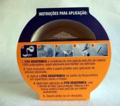 Fita Veda Trinca Fissuras Parede Autoadesiva 10mx5cm Mactra