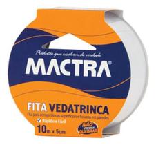 Fita Vedatrinca Para Reparos Branca 5Cmx10Metros Mactra