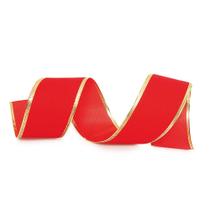 Fita Veludo Vermelho 6,3cm - 01 unidade 9,14m - Cromus Natal