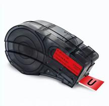 Fita Vinil Compatível Brady M21-500-595-RD-BK Vermelha Letra Preta 12mm