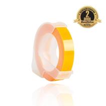 Fita Vinílica Compatível Dymo Rotulador Manual 3D625 Amarela 9mm