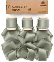 Fita Vitalizart Dusty Sage Green Silk Satin 2,54 cm x 13,72 m Fita Vitalizart Dusty Sage Green Silk Satin 2,54 cm x 13,72 m