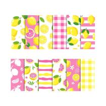 Fita Washi Colorida Com Padrão De Limão Para Scrapbooking Papel Dupla Face Para Arte De Origami DIY