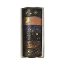 Fita Washi Com Padrão De Constelação Em Estilo Céu Estrelado, 6 Rolos, Decoração Para Embalagem De