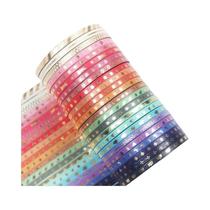 Fita Washi Com Padrão De Glitter 24 Rolos Adesivos Para Diário Manual Fita De Mascaramento
