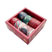 Fita Washi Com Padrão De Natal, 21 Rolos, Materiais Para Decoração De Diários DIY, Presentes Fita Washi Com Padrão De Natal, 21 Rolos, Materiais Para Decoração De Diários DIY, Presentes