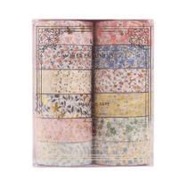 Fita Washi Criativa Com Hot Foil, 12 Rolos, Suprimentos Para Decoração De Álbum De Fotos E
