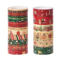 Fita Washi De Natal Com Folha Dourada, 21 Rolos, Decoração DIY Para Caixas De Presente, Suprimentos Fita Washi De Natal Com Folha Dourada, 21 Rolos, Decoração DIY Para Caixas De Presente, Suprimentos