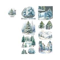 Fita Washi PET Floresta 60mm X 2m Para Scrapbooking, Diário Criativo, Planejador E Material Escolar