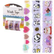 Fita Washi Tape Crystal Roxa Brw