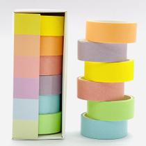 Fita Washi Tape Pastel Kit 6 Unidades - Moure Jar