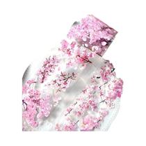 Fita Washi Transparente Com Flor Rosa, 2m, Sakura, Pet, Adesivos Decorativos Para Scrapbooking,