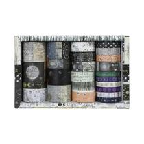 Fita Washi Vintage 24 Rolos Para Decoração De Caixas De Presente DIY, Fita Decorativa De Moda Para O