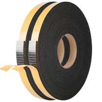 Fita Weatherstrip Kikerike 1,9 cm x 0,3 cm x 15 m de espuma 2 rolos Fita Weatherstrip Kikerike 1,9 cm x 0,3 cm x 15 m de espuma 2 rolos