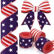 Fita XunYee Patriotic American Flag 2,5 cm x 15 m - 3 rolos Fita XunYee Patriotic American Flag 2,5 cm x 15 m - 3 rolos
