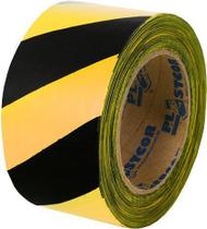 Fita Zebrada 200mts Preto/Amarelo - Plastcor