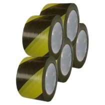 Fita Zebrada 70mm X 200mm Amarelo/Preto 5 Unidades - Plastcor
