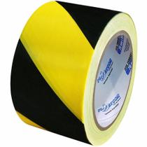 Fita Zebrada Preta E Amarela 150 Metros - - Plastcor