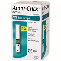 Fitas Accu Chek Active com 25 Unidades Roche