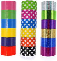 Fitas adesivas GiftExpress de cores variadas de 18 rolos de 2 polegadas Fitas adesivas GiftExpress de cores variadas de 18 rolos de 2 polegadas