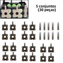 Fitas De Aço Revestidas De Níquel 30pcs 5 Conjuntos Folhas De Soldagem Para Baterias Peças De Fitas De Aço Revestidas De Níquel 30pcs 5 Conjuntos Folhas De Soldagem Para Baterias Peças De