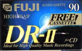 Fitas de áudio Fuji DRII904PLUS1 90 min High Bias, pacote com 5