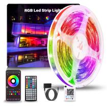 Fitas de LED NBBUFF 15 m RGB com sincronização com música Fitas de LED NBBUFF 15 m RGB com sincronização com música