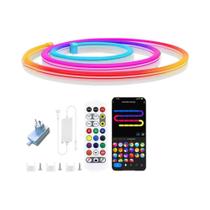 Fitas De LED Neon RGBIC 24V À Prova d'Água Em Silicone Controle Por APP Alexa Google Home Decoração Fitas De LED Neon RGBIC 24V À Prova d'Água Em Silicone Controle Por APP Alexa Google Home Decoração