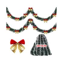 Fitas De Natal Verde Com Glitter 10M Com Laço Para Decoração De Árvore De Natal, Guirlandas E