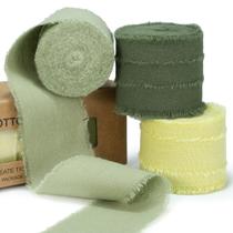 Fitas de tecido Keypan Spring Green 3x 1,5cm x 15m algodão