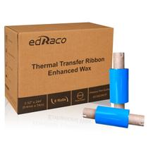Fitas de Transferência Térmica Edraco Enhanced Wax - 64mm x 74m Fitas de Transferência Térmica Edraco Enhanced Wax - 64mm x 74m