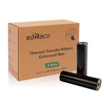 Fitas de Transferência Térmica Edraco Enhanced Wax - 8 Rolos Fitas de Transferência Térmica Edraco Enhanced Wax - 8 Rolos