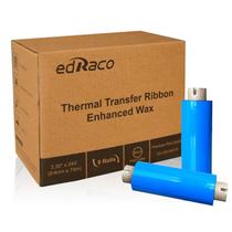 Fitas de Transferência Térmica Edraco Enhanced Wax - 8 Rolos Fitas de Transferência Térmica Edraco Enhanced Wax - 8 Rolos
