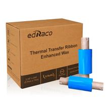 Fitas de Transferência Térmica Edraco Enhanced Wax - 8 Rolos Fitas de Transferência Térmica Edraco Enhanced Wax - 8 Rolos