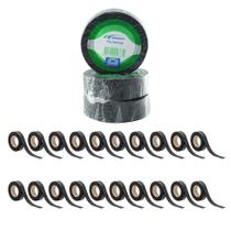 Fitas Isolante Master 19mm x 20m Preta Resistente Forte Adesão Durável - Kit 20 Und Fitas Isolante Master 19mm x 20m Preta Resistente Forte Adesão Durável - Kit 20 Und