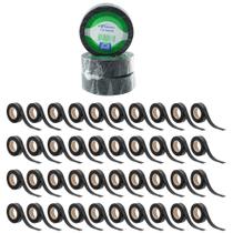 Fitas Isolante Master 19mm x 20m Preta Resistente Forte Adesão Durável - Kit 40 Und