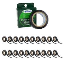 Fitas Isolante Pegboard 19mm x 20metros Preta Proteção e Aderência - Kit 20Und Fitas Isolante Pegboard 19mm x 20metros Preta Proteção e Aderência - Kit 20Und