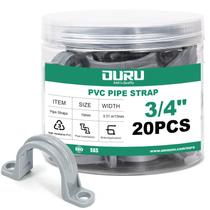 Fitas para Tubos OURU 20 peças, grampo PVC de furo duplo 3/4" Fitas para Tubos OURU 20 peças, grampo PVC de furo duplo 3/4"