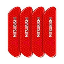 Fitas Reflexivas Para Portas De Carro Mitsubishi 4pcs Adesivos De Aviso Para ASX Lancer Pajero